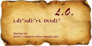 Lénárt Ottó névjegykártya